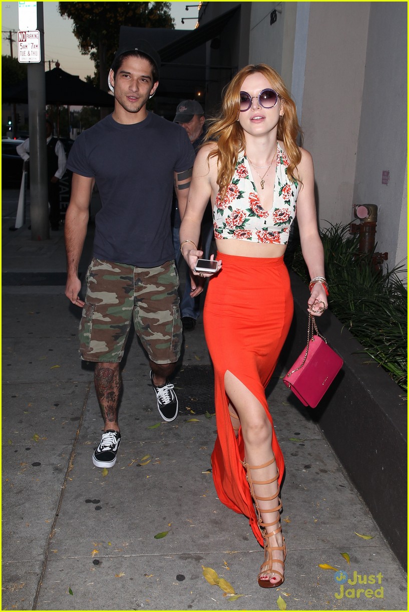bella thorne tyler posey walk arm in arm together 24