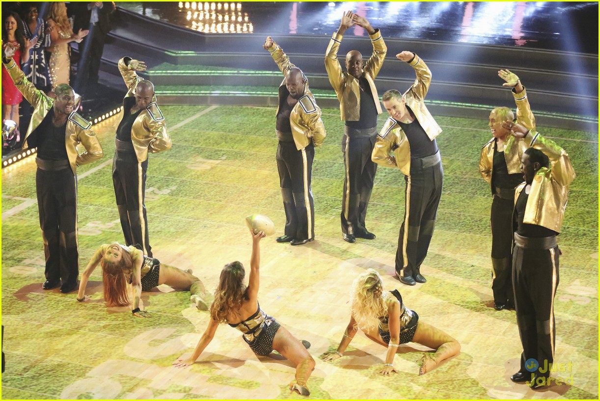 football takes over ballroom dwts 10th special 03