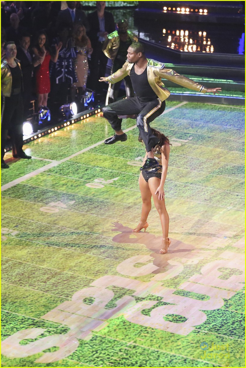 football takes over ballroom dwts 10th special 07