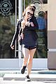 lucy hale grabs coffee for two 01