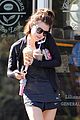 lucy hale grabs coffee for two 02