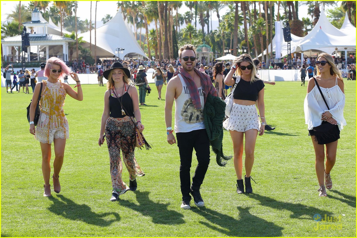 julianne hough aaron paul hang out at coachella day one 26