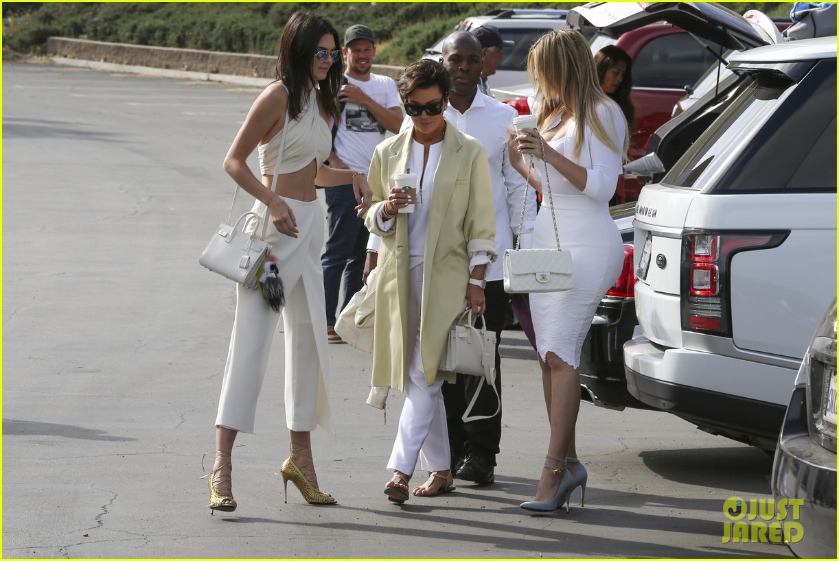 kendall jenner wears crop top to church on easter 09