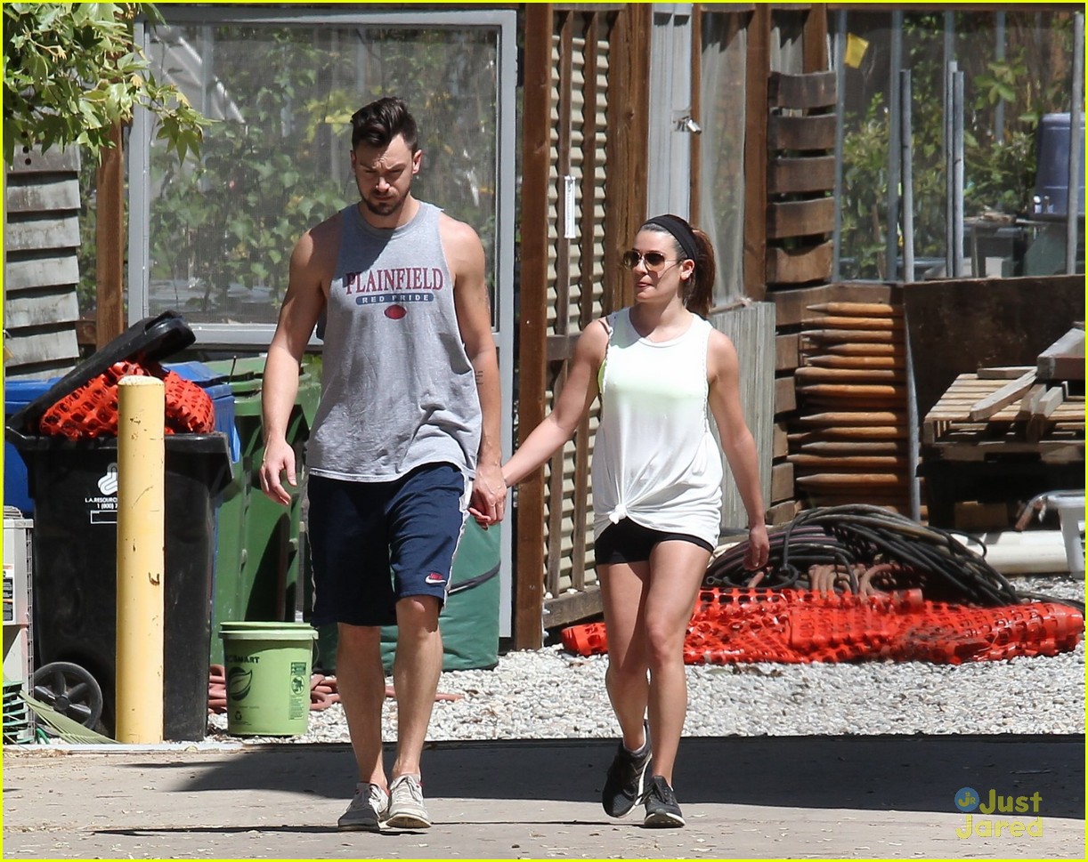 lea michele hikes with matthew after returning 04