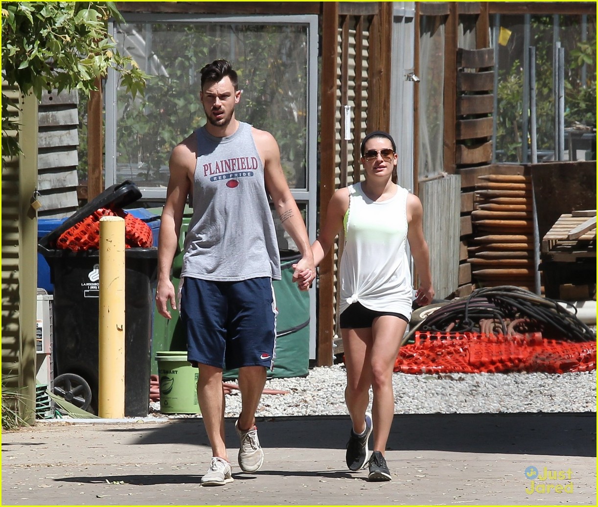 lea michele hikes with matthew after returning 06