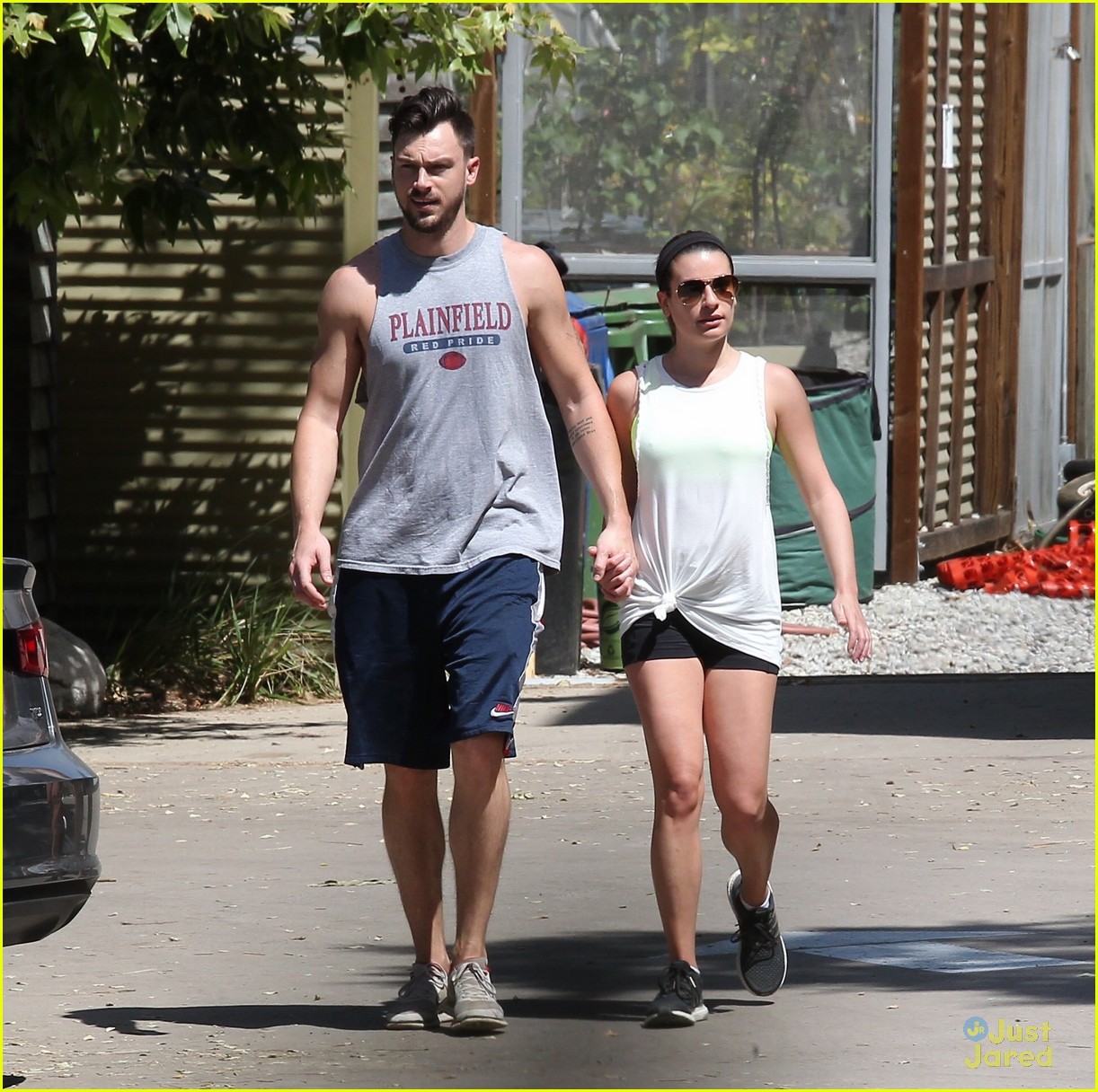 lea michele hikes with matthew after returning 11