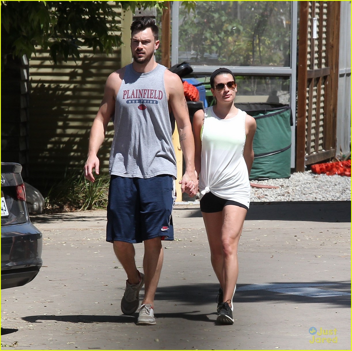 lea michele hikes with matthew after returning 12