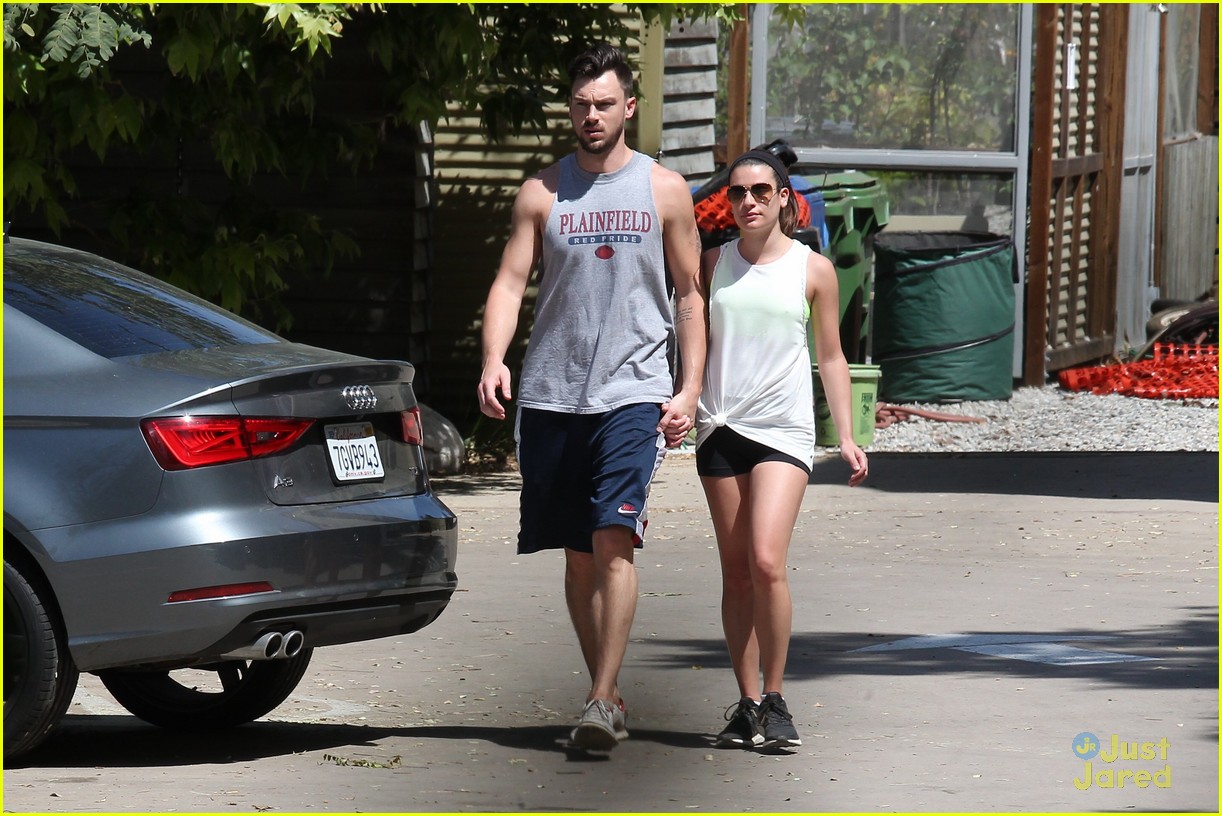 lea michele hikes with matthew after returning 13