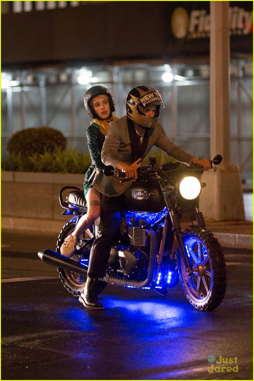 emma roberts has nerve to take motorcycle ride 11