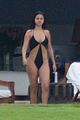 selena gomez two toned bathing suit mexico getaway 27