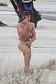 zac efron shirtless nearly naked on set 23