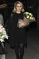 dianna agron gets flowers on mcqueen opening night 10