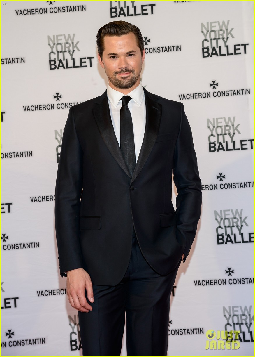 ansel elgort andrew rannells bring their good looks to the new york city ballet 04