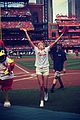 karlie kloss throws first pitch at cardinals game 03