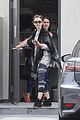 lily collins workout trash cute pic with mom jill 01
