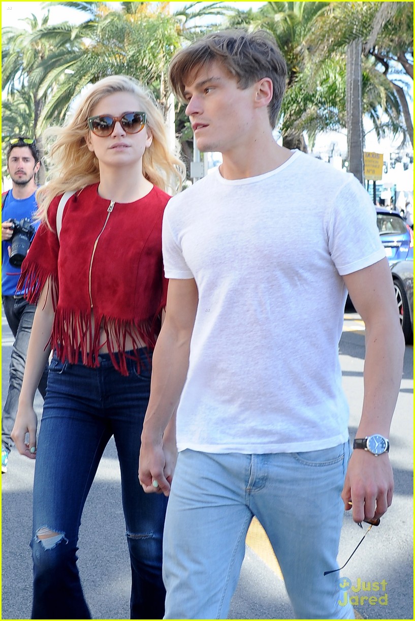 pixie lott oliver cheshire cannes one day trip back london 13