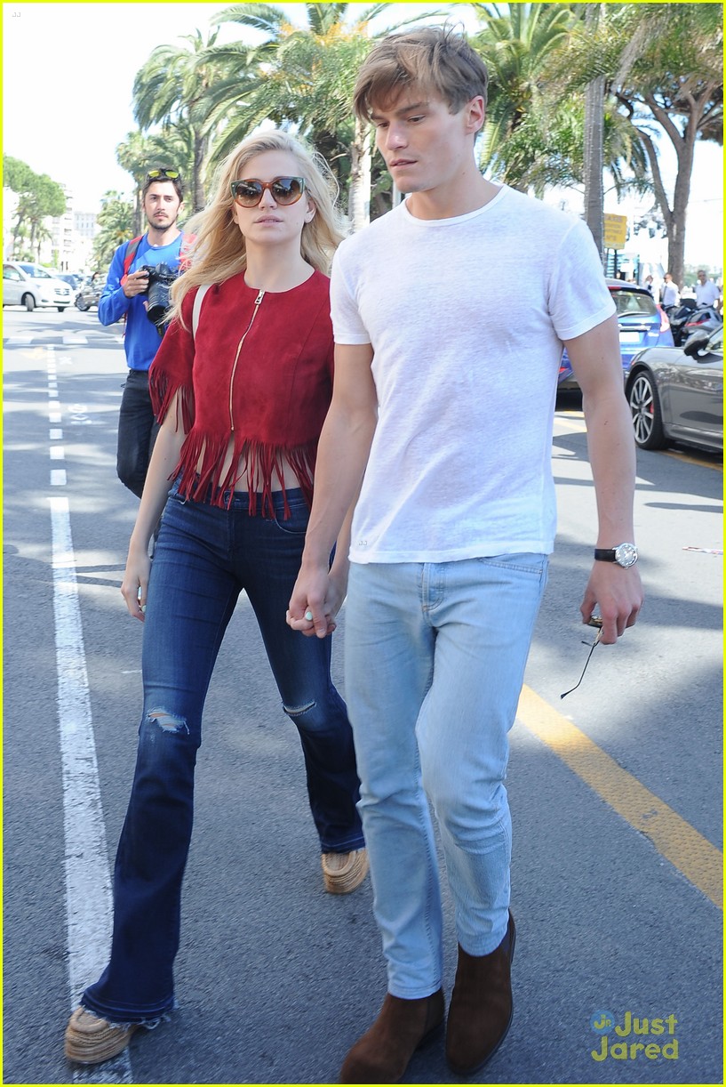 pixie lott oliver cheshire cannes one day trip back london 16