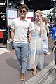 pixie lott oliver cheshire cannes one day trip back london 11