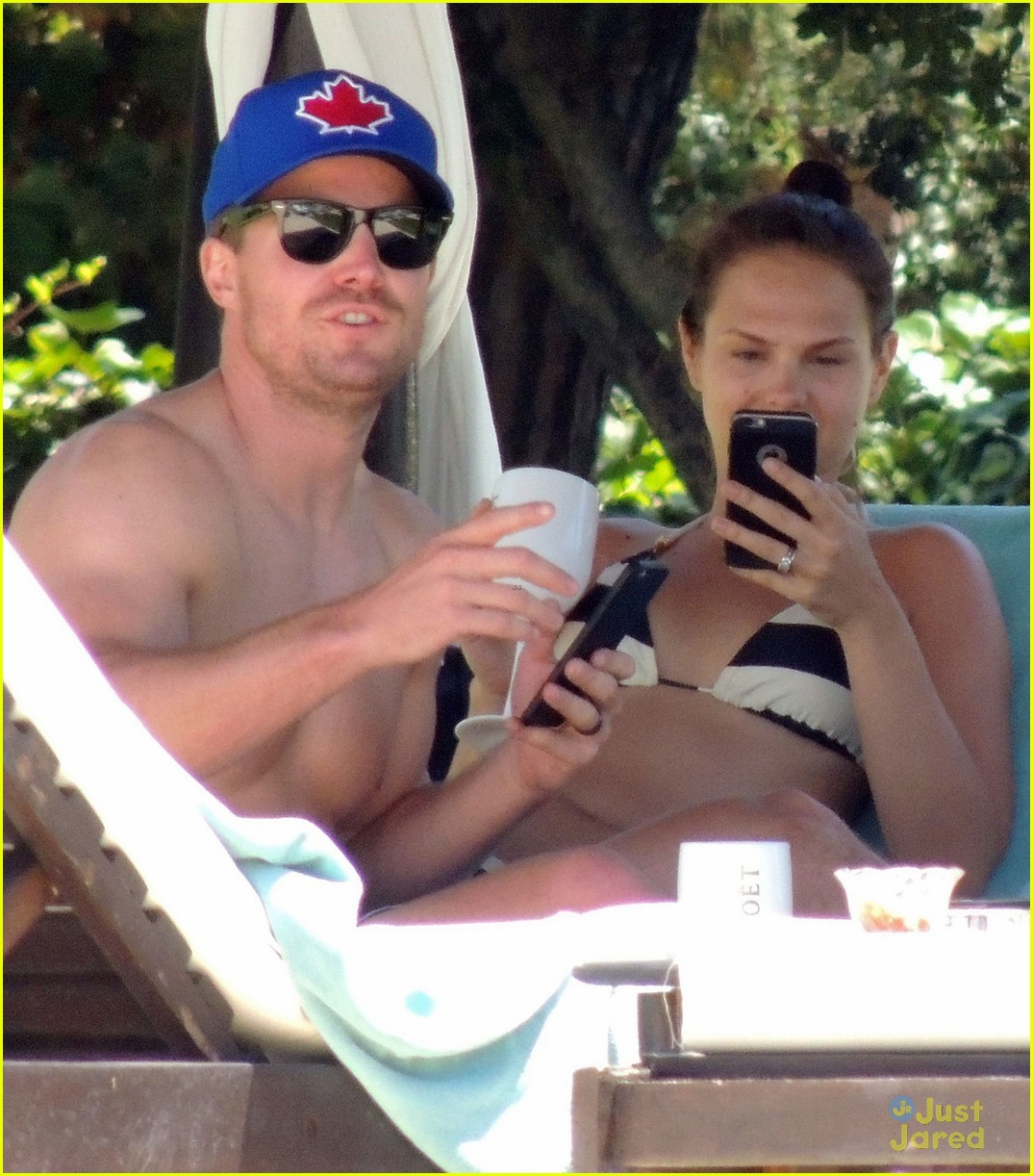 stephen amell goes shirtless on vacation in spain 02