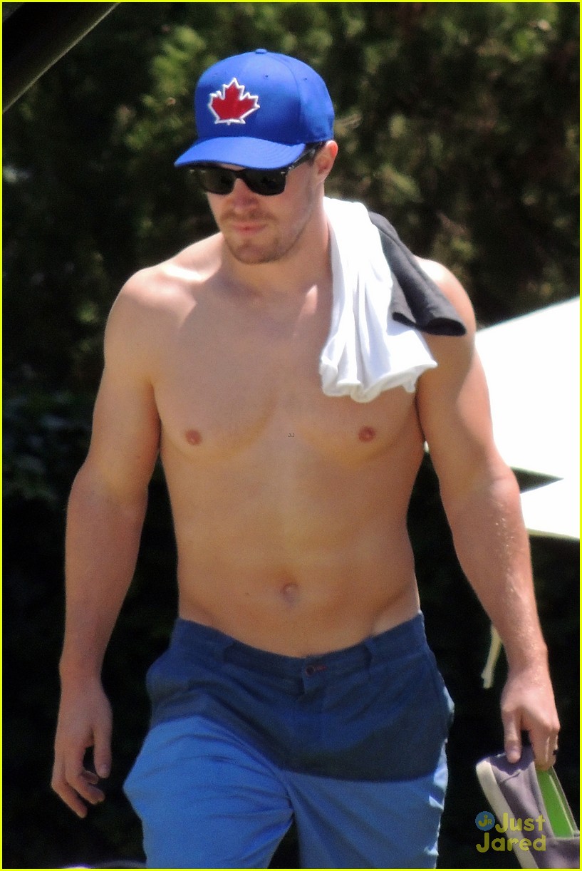 stephen amell goes shirtless on vacation in spain 04