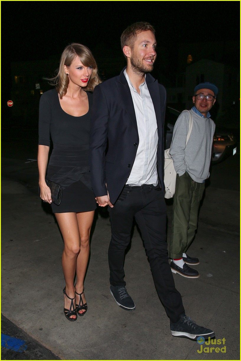 taylor swift calvin harris hold hands on cute date night 05