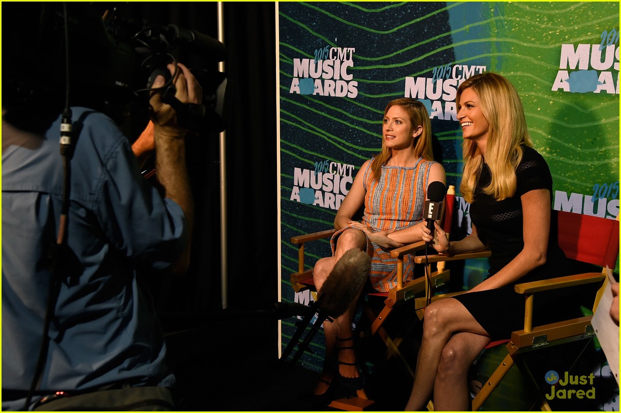 erin andrews brittany snow cmt music awards press day 10
