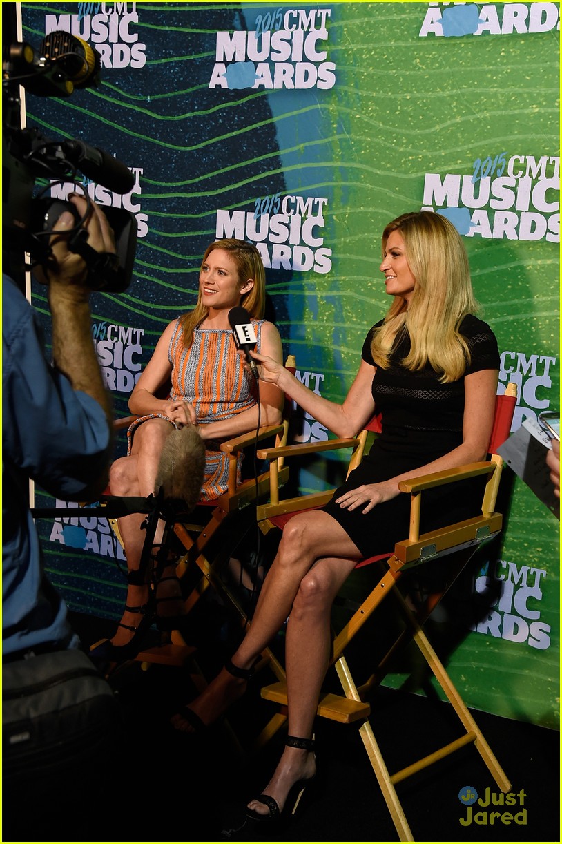 erin andrews brittany snow cmt music awards press day 11