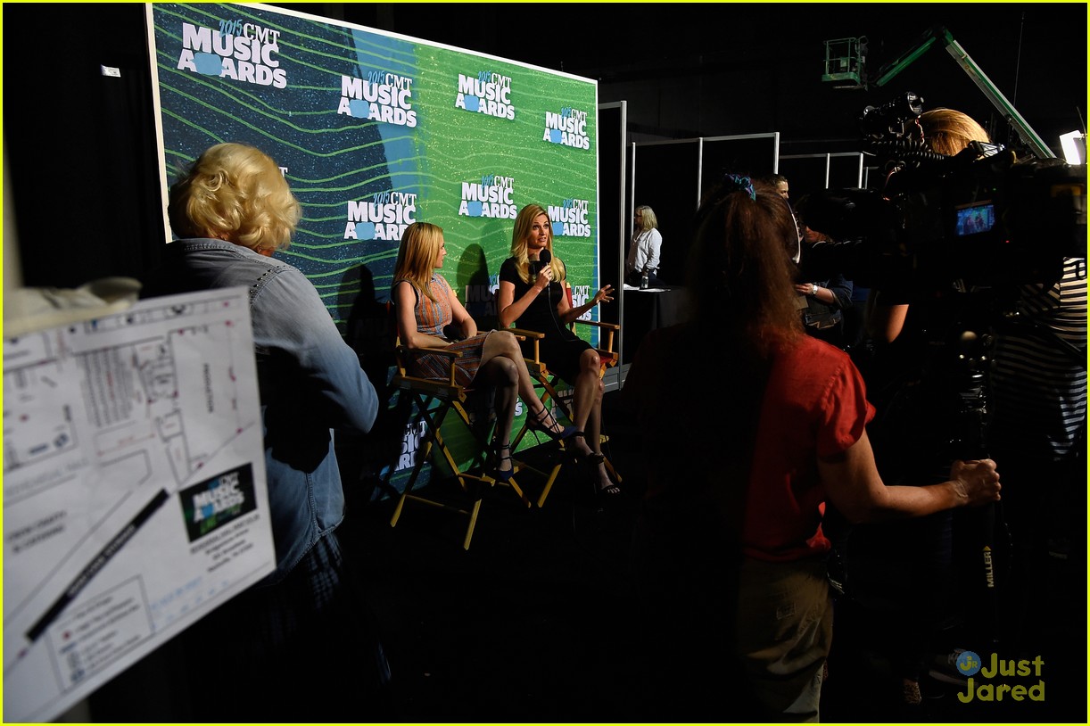 erin andrews brittany snow cmt music awards press day 12