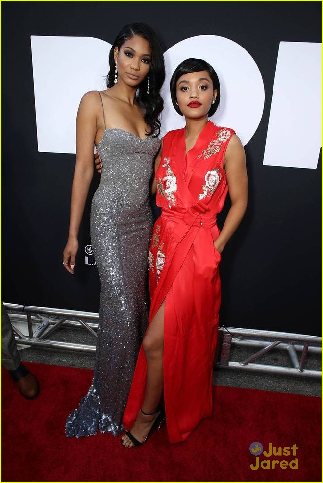 chanel iman looks dope in her sparkling dress at premiere 03