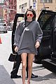 kendall jenner nyc shirt dress kylie jenner miami arrival 15