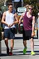 brooklyn beckham works out before willy wonka family time 07