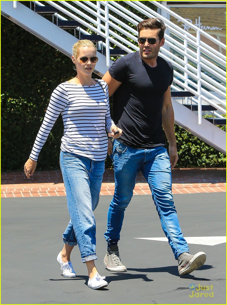 claire holt male friend lunch date after engagement 01