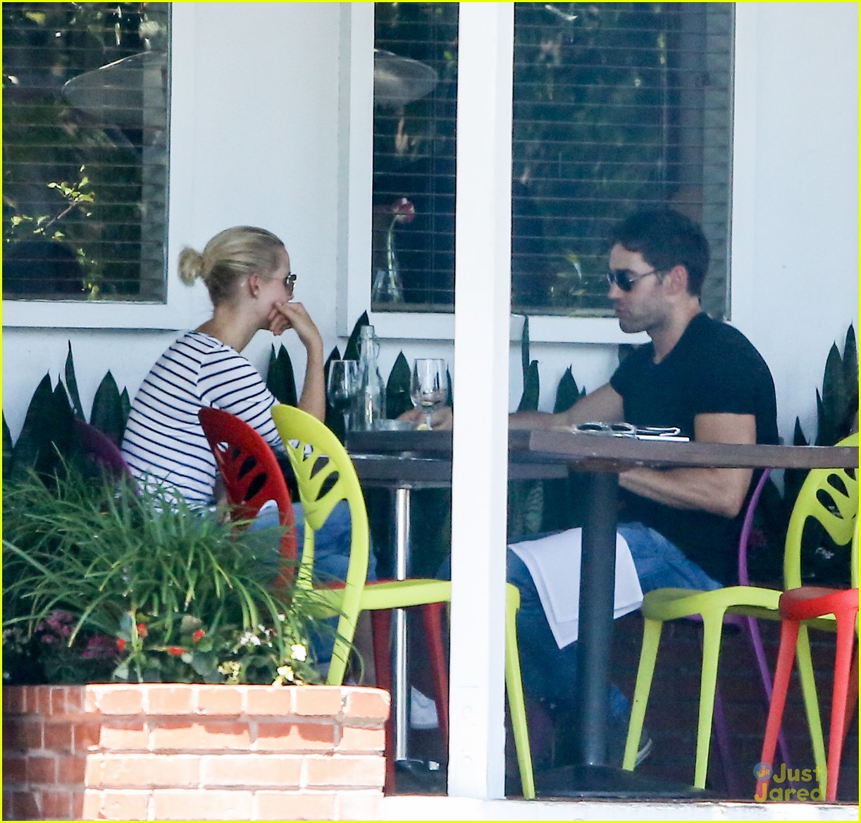 claire holt male friend lunch date after engagement 04