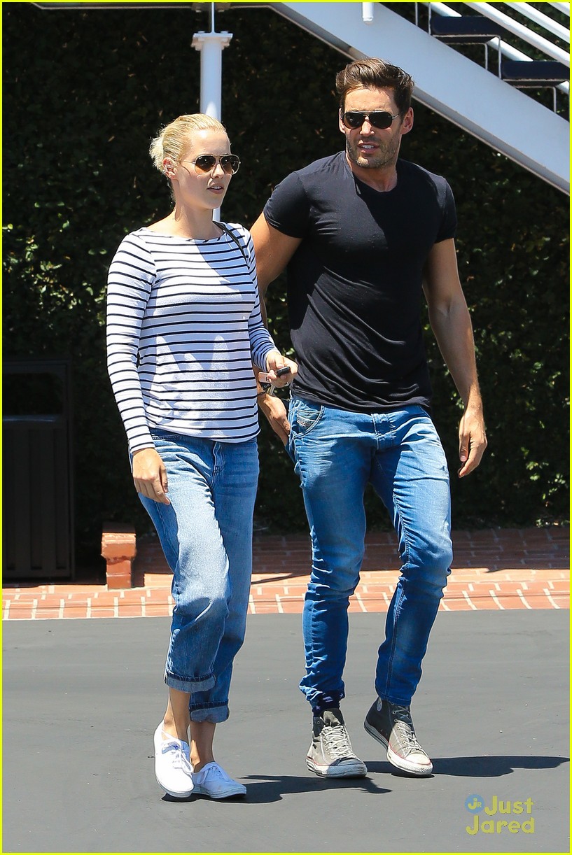 claire holt male friend lunch date after engagement 10
