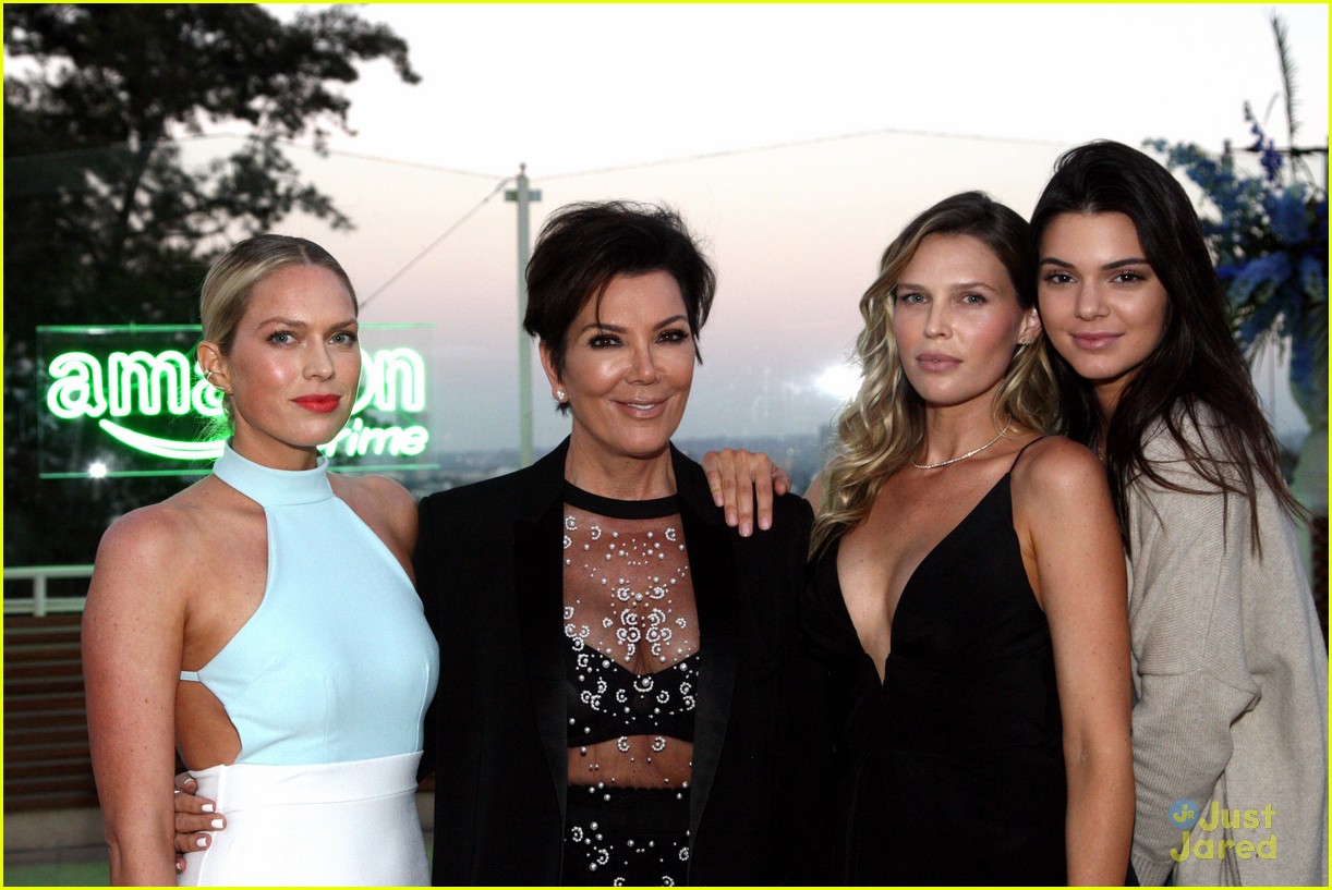 kendall kris jenner support erin sara foster at amazon prime summer soiree 08