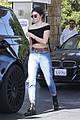 kendall jenner bares midriff in a crop top while getting gas 27