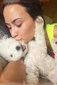 demi lovaot mourns the death of her dog buddy 01