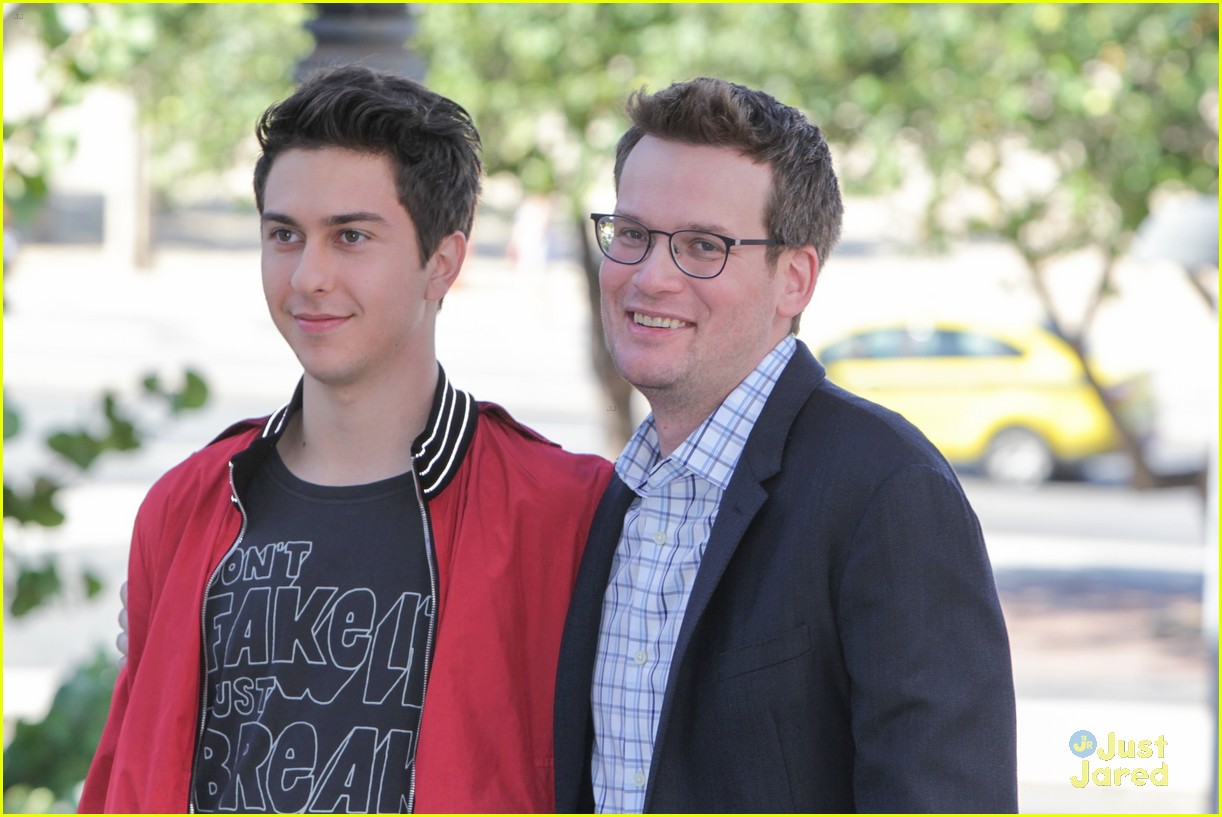 nat wolff red jacket paper towns rio photo call 05
