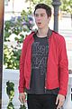 nat wolff red jacket paper towns rio photo call 12