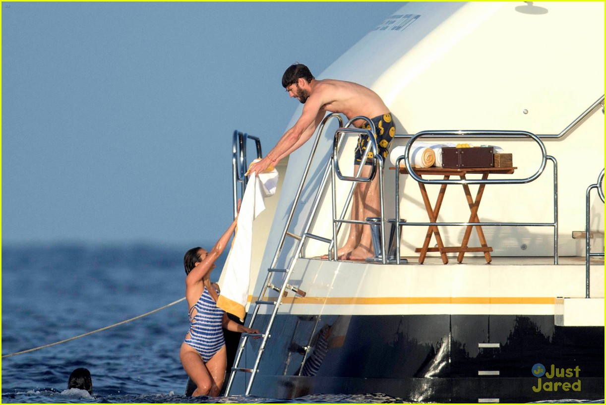 nina dobrev wears a monokini alongside shirtless boyfriend austin stowell 27