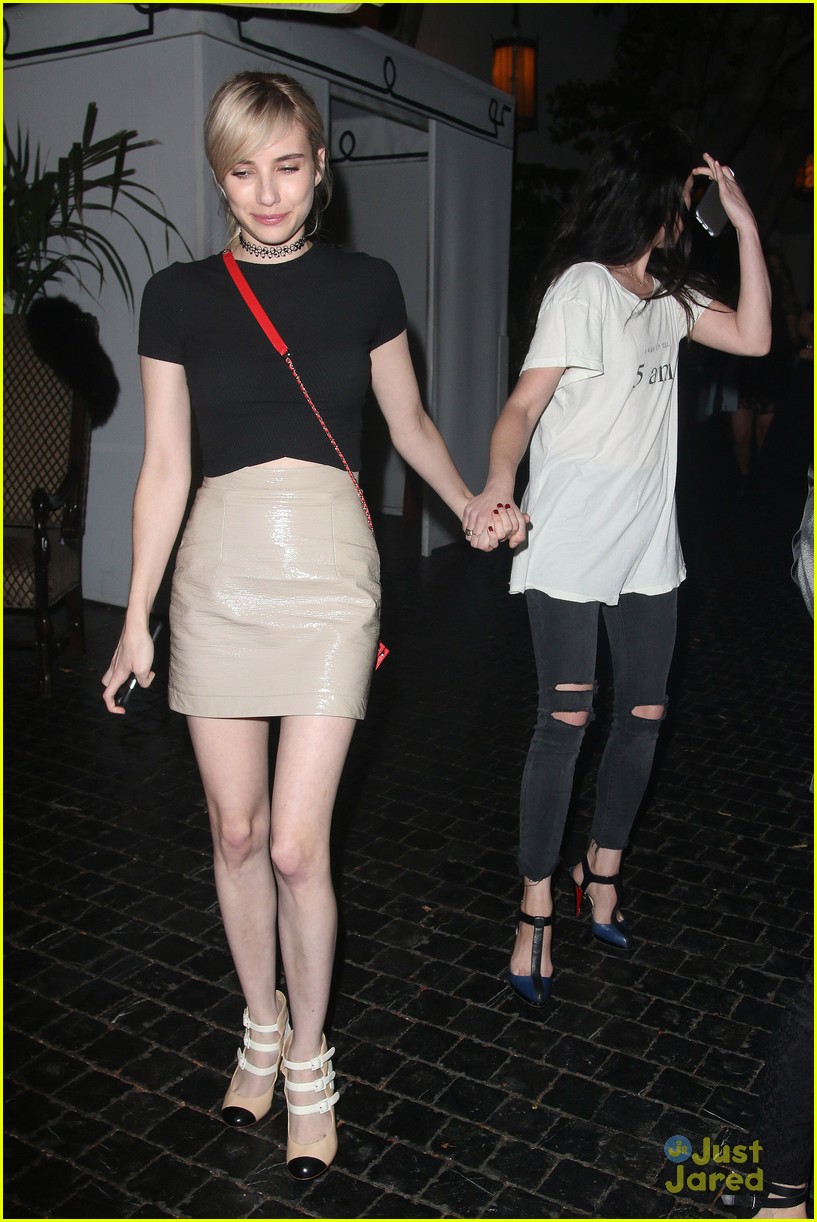 emma roberts hilary duff chateau dinner night out 21