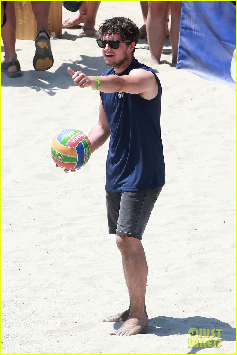 josh hutcherson shows off his skills at celebrity charity volleyball match 18