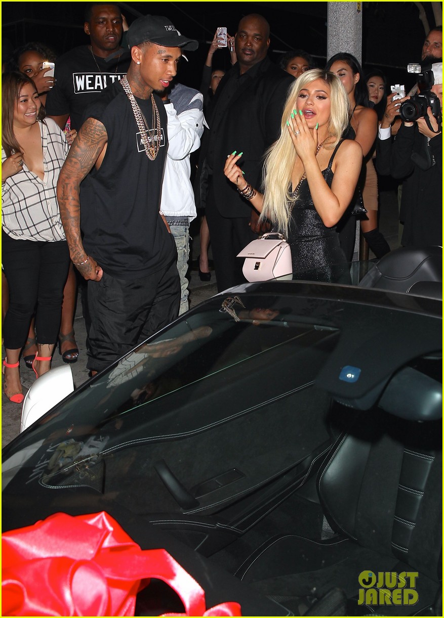 tyga surprises kylie jenner with brand new 22