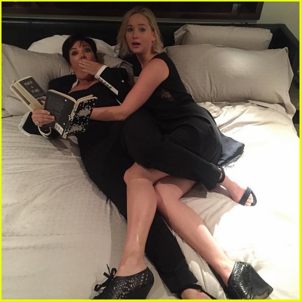 jennifer lawrence birthday in bed with kris jenner