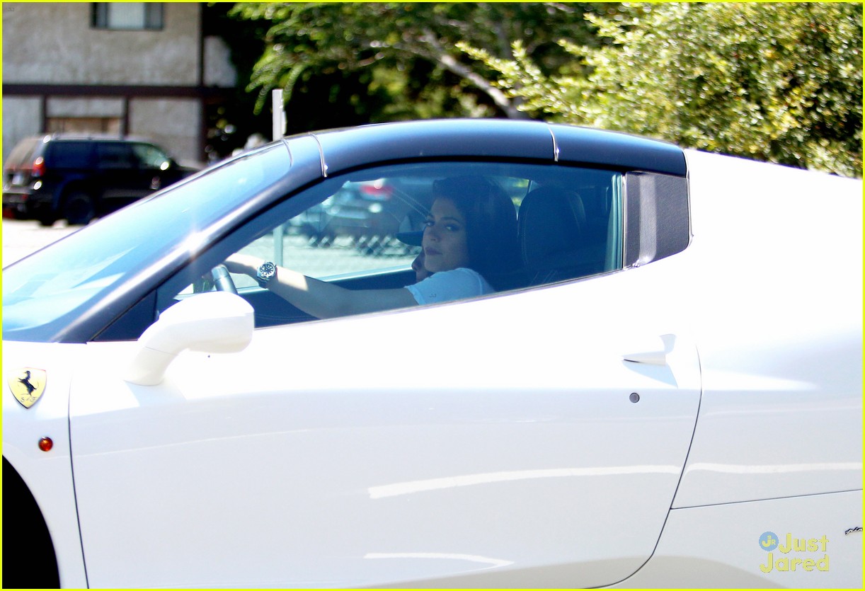 kylie jenner takes tyga for a spin in her new ferrari 07