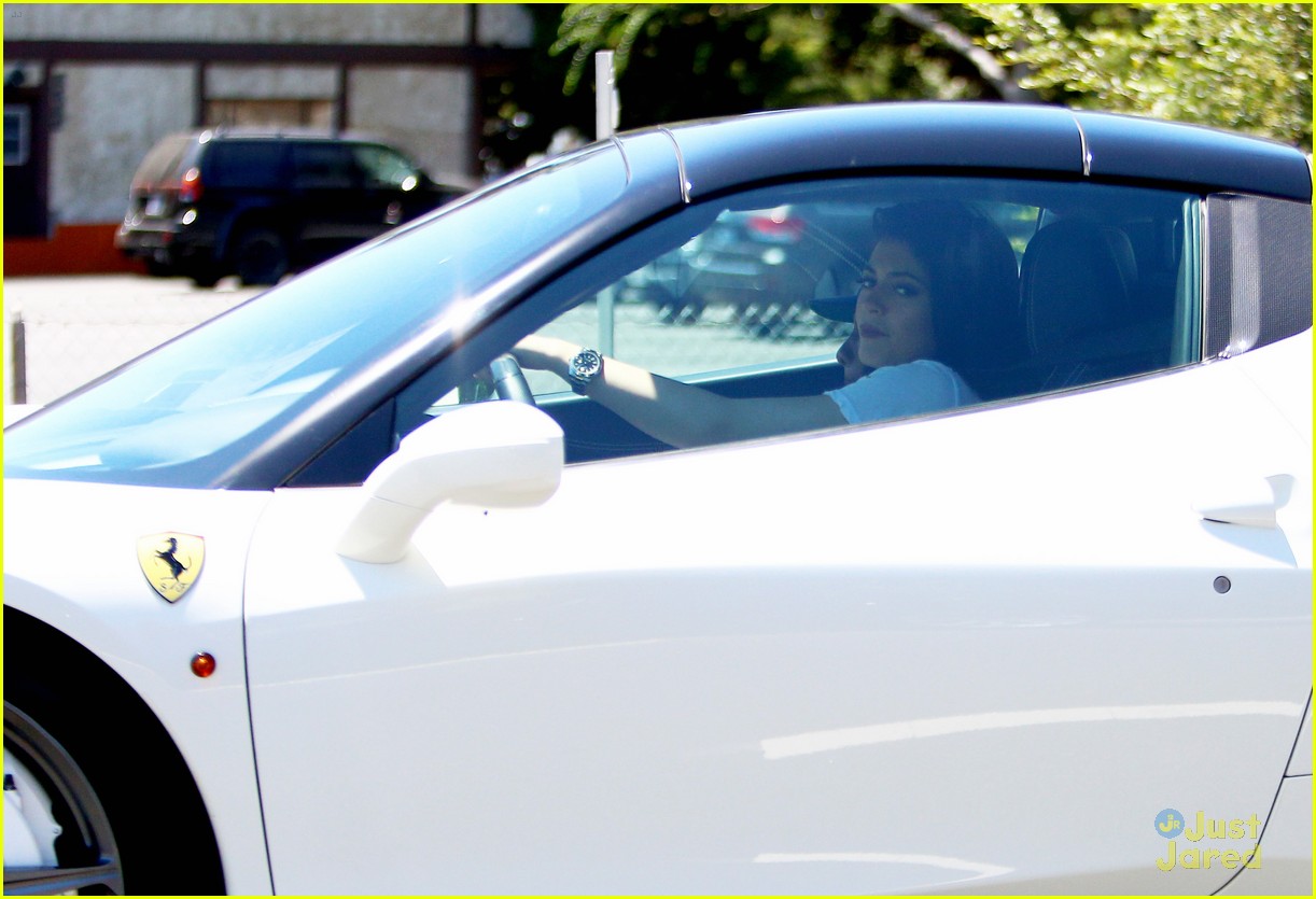 kylie jenner takes tyga for a spin in her new ferrari 09