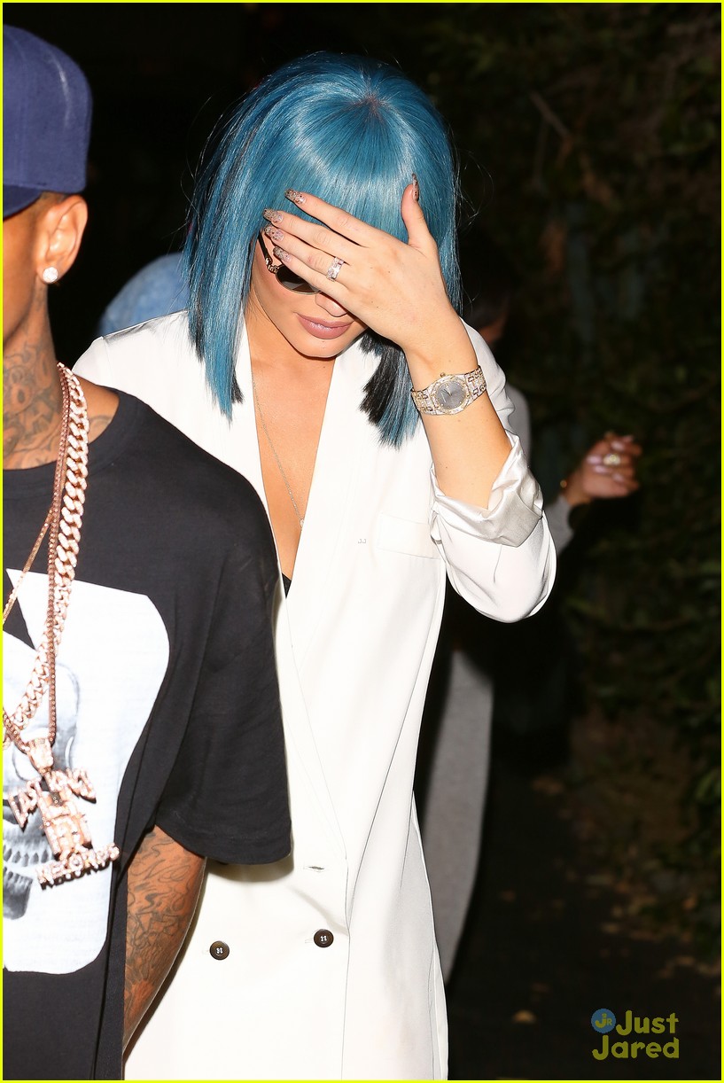 kylie jenner tyga step out after getting a water citation 13