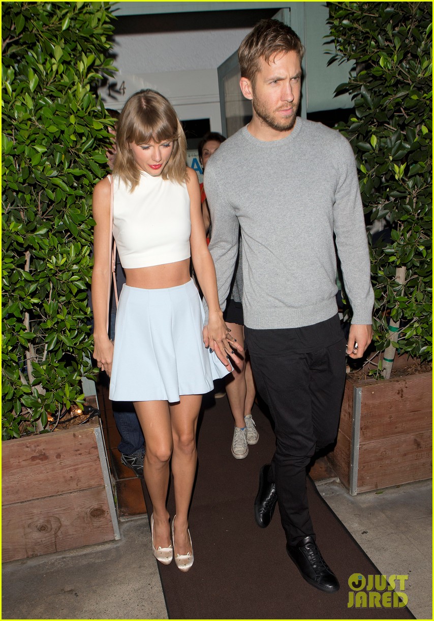 taylor swift calvin harris hold hands for date night dinner 11