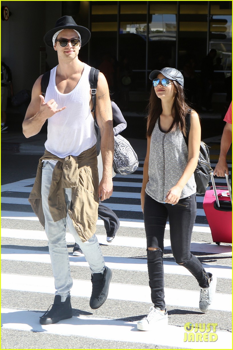 victoria justice pierson fode lax arrival from hawaii 12