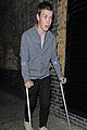 will poulter crutches chiltern night out 01